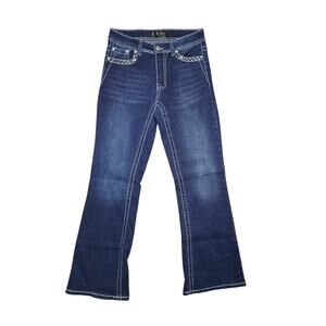 Rebel Jeans Women’s Embroidered Bootcut Denim - Size 7